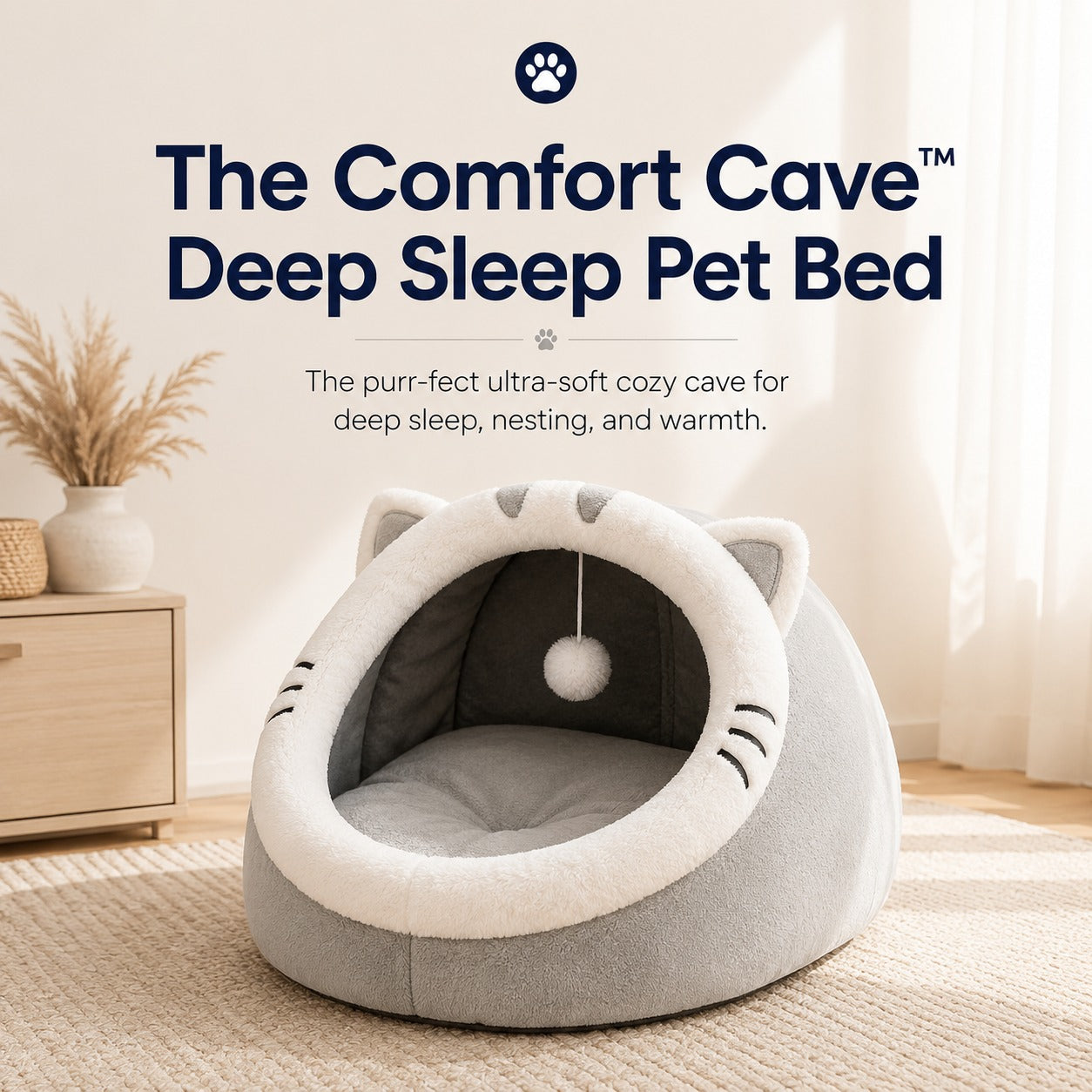The Comfort Cave™Deep Sleep Pet Bed