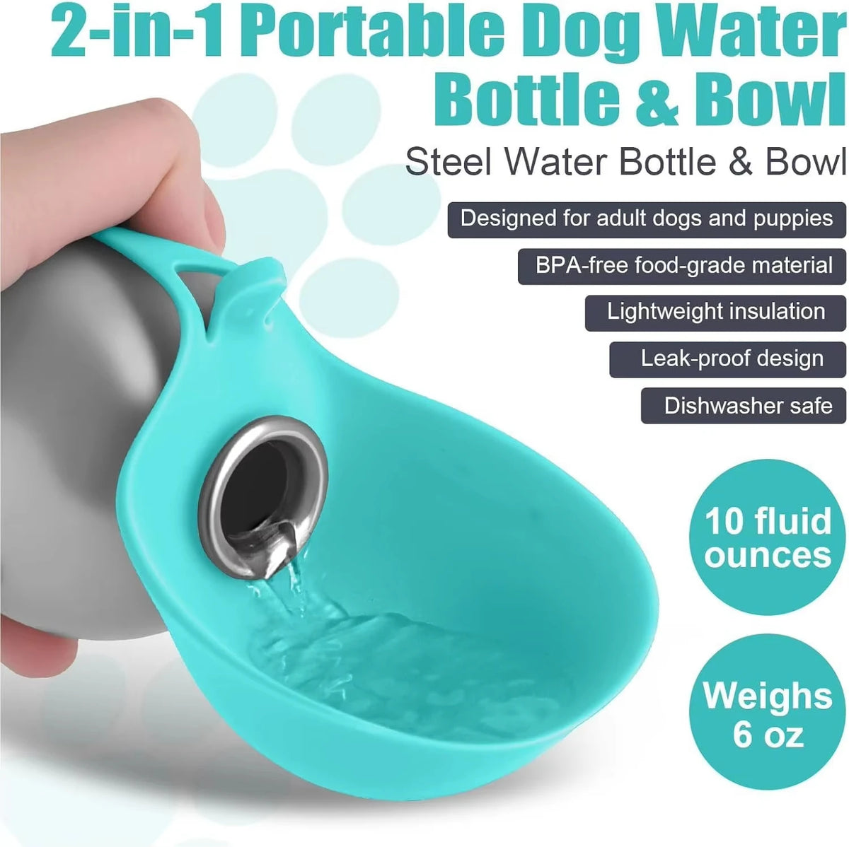 Travel Pet Water Bottle – Leak-Proof Hydration for Dogs & Cats