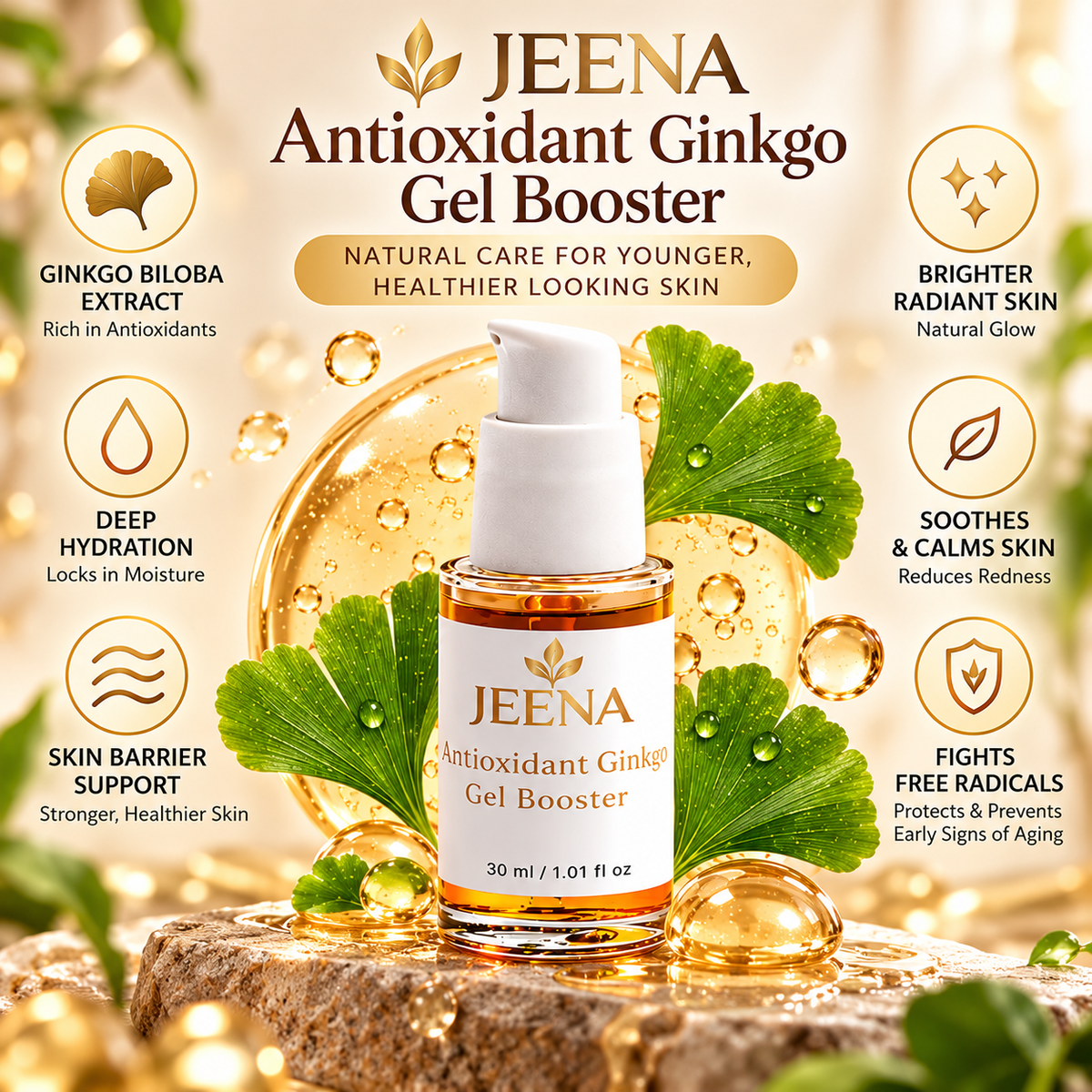 Antioxidant Ginkgo Gel Booster