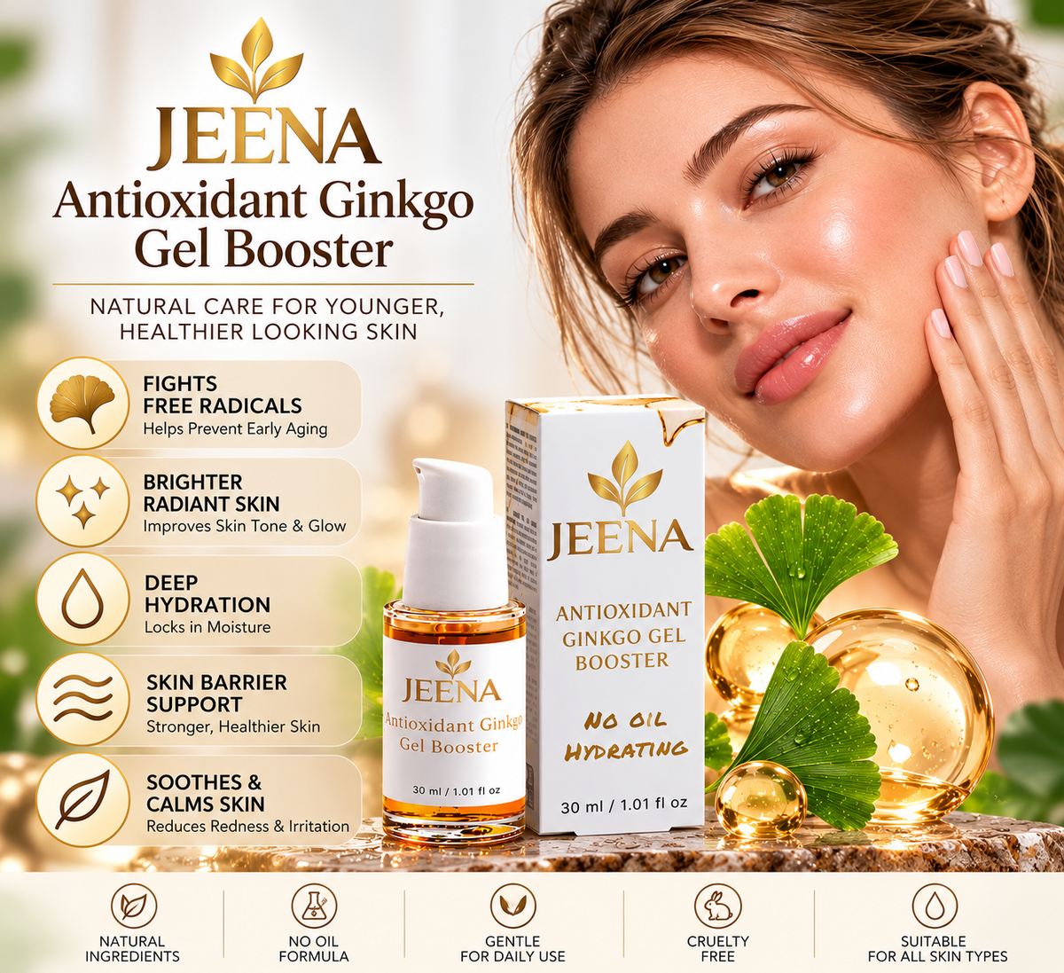 Antioxidant Ginkgo Gel Booster
