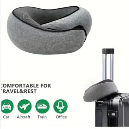Portable U-shaped Travel Pillow Memory Foam Snail Pillow Travel Neck Support Neck Pillow Adjustable Soft Noon Break Pillows