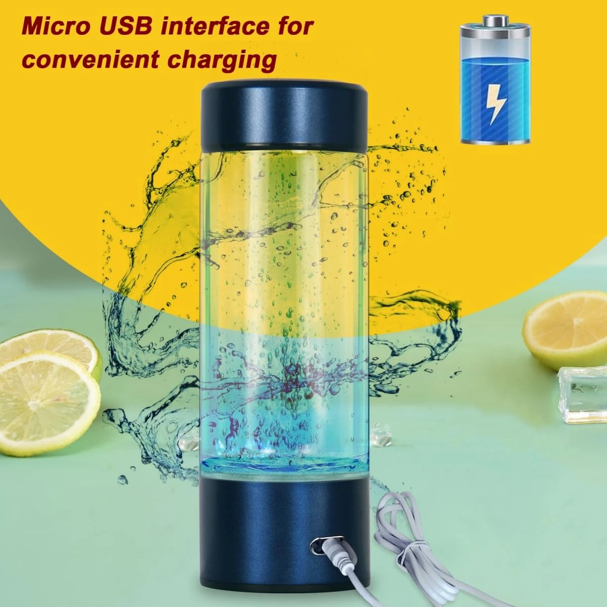 Hydrogen Water bottle for Sports, Gym, Travel & Rich Water Anywhere