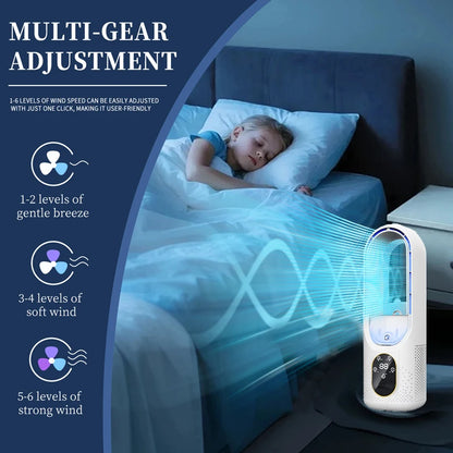 GlowWind™ Bladeless Fan with LED Light