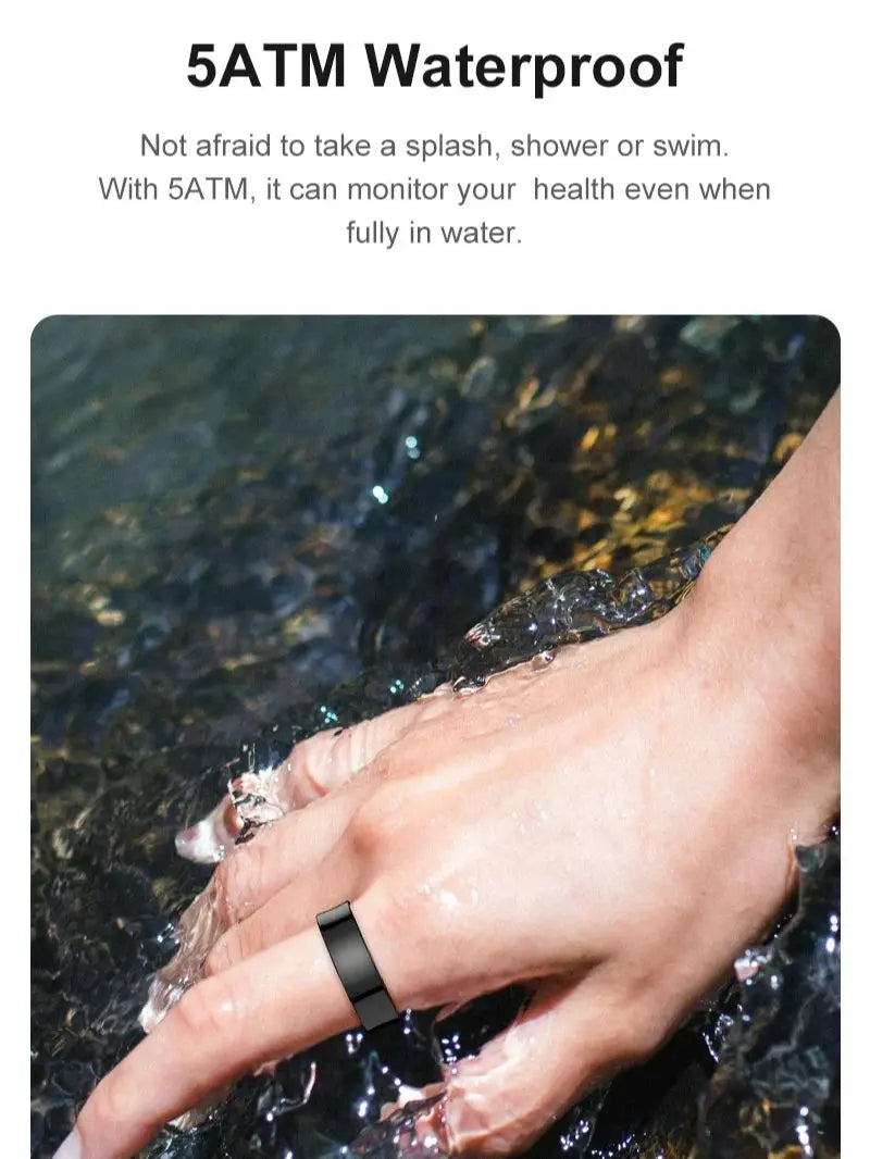 2026 Smart Ring R09 5ATM Waterproof Smartring for Men Women Heart Rate Skin Temperature Monitor Fitness Tracker For Android iOS