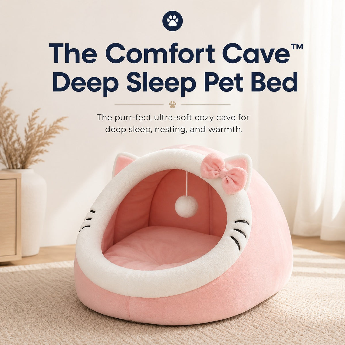 The Comfort Cave™Deep Sleep Pet Bed