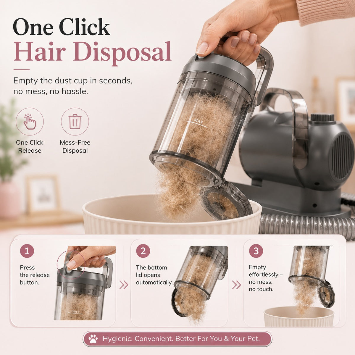 PawVac™ – Professional Pet Grooming Kit
