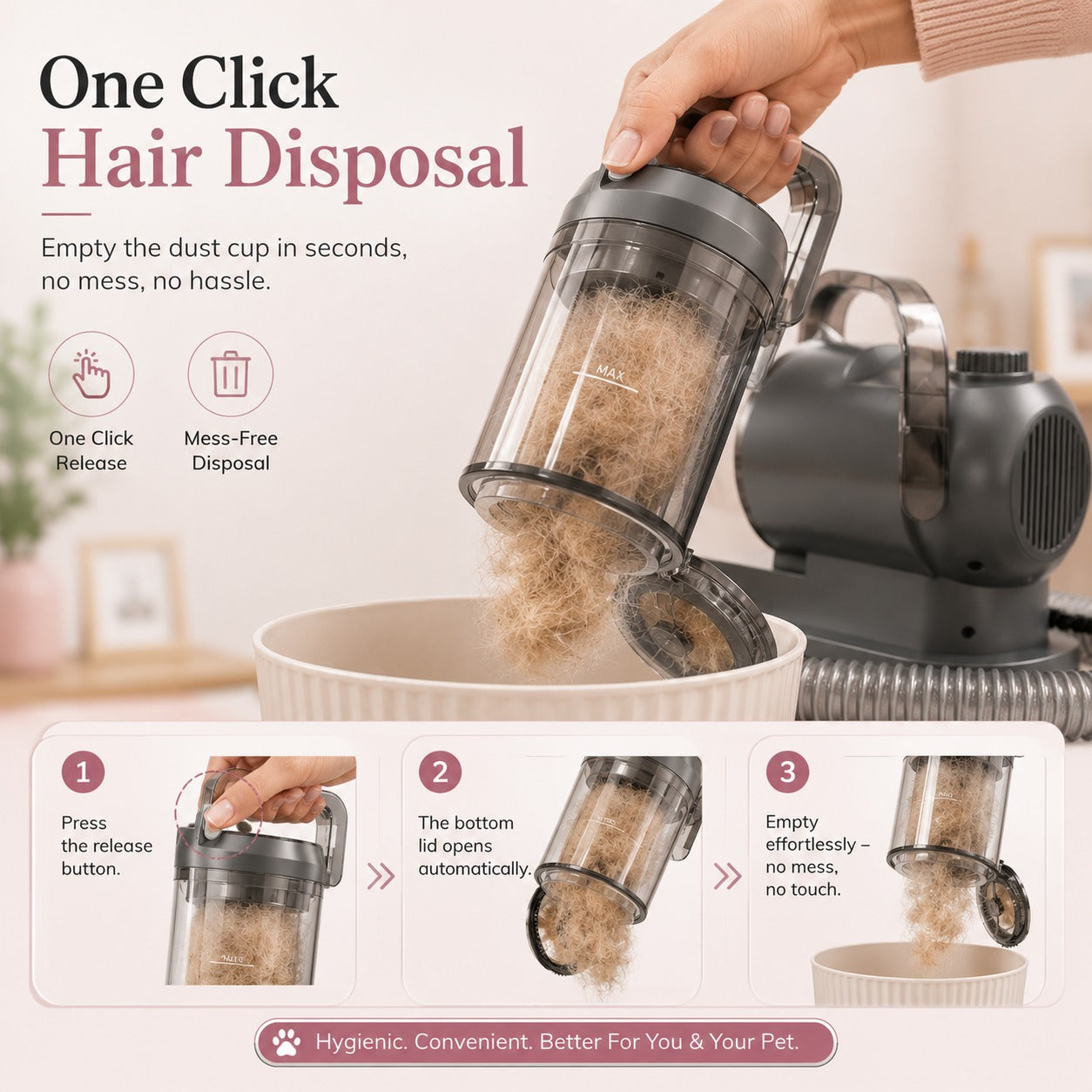 PawVac™ – Professional Pet Grooming Kit