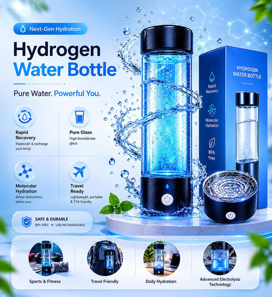 Hydrogen Water bottle for Sports, Gym, Travel & Rich Water Anywhere