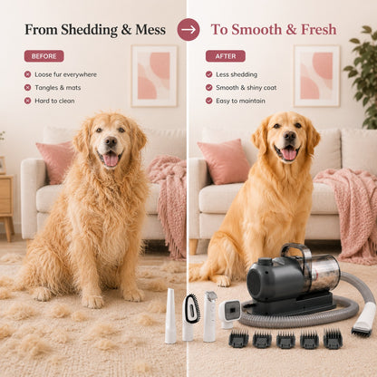 PawVac™ – Professional Pet Grooming Kit