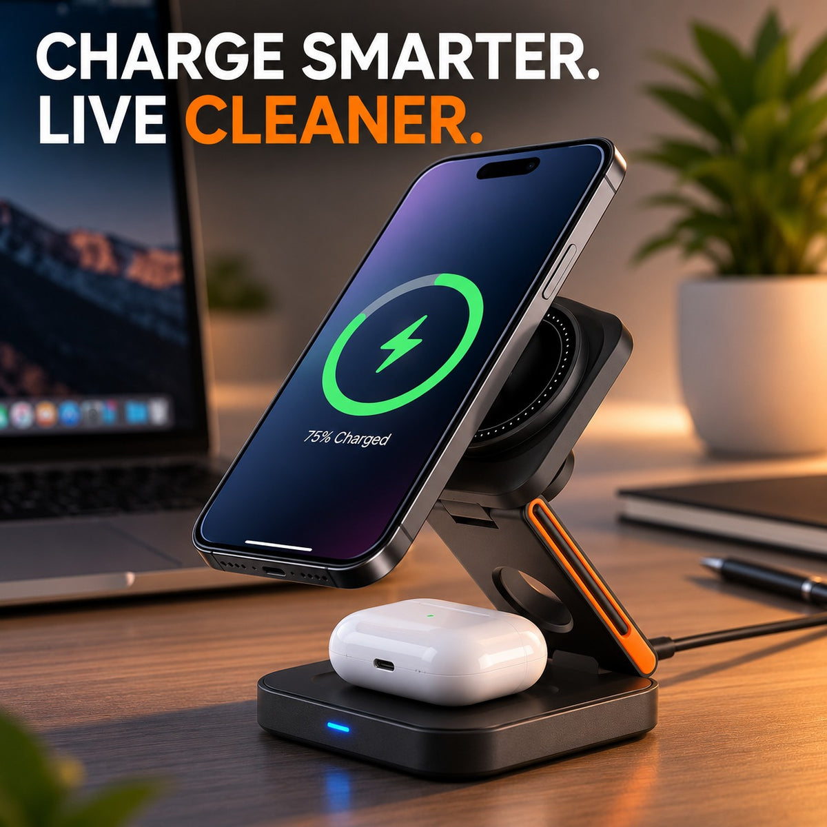 3-in-1  Wireless Charging Station