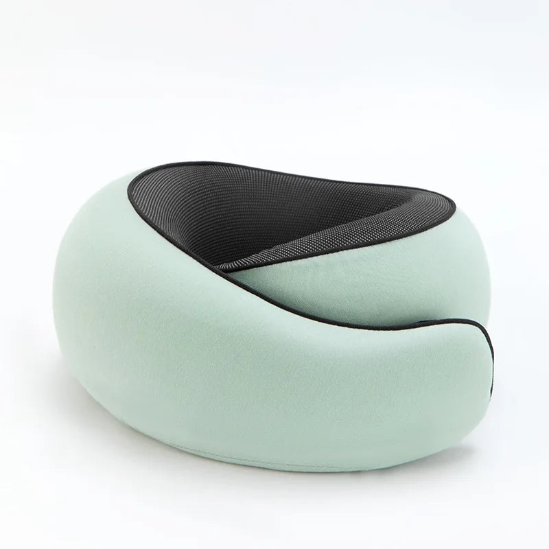 Portable U-shaped Travel Pillow Memory Foam Snail Pillow Travel Neck Support Neck Pillow Adjustable Soft Noon Break Pillows
