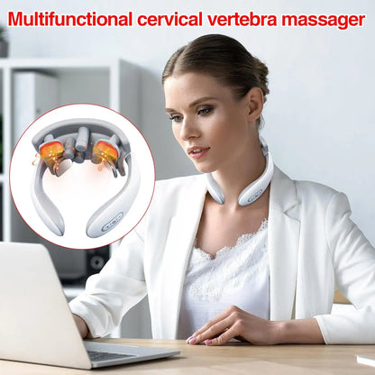 Calm Pulse Therapy For Neck & Shoulder with Heated Electric Massager